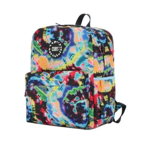 Cubs Black Tie Dye Swirls Junior Student Backpack