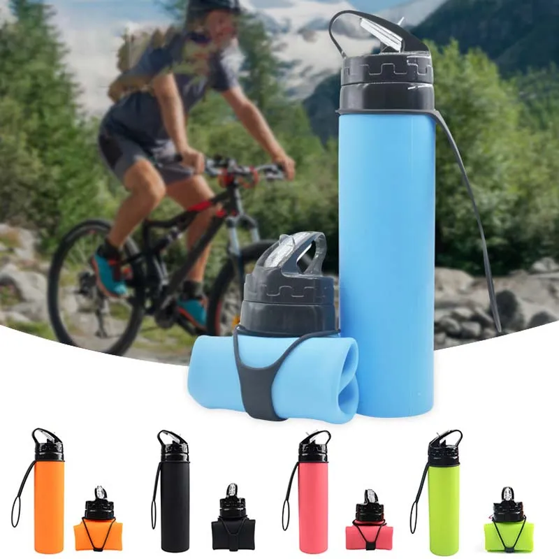 Dbeck® Collapsible Silicone Water Bottle for Outdoor Cycling