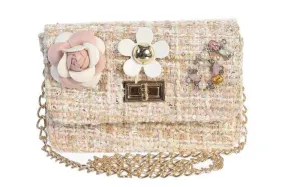 Dear Ellie Tweed Handbag - Nude