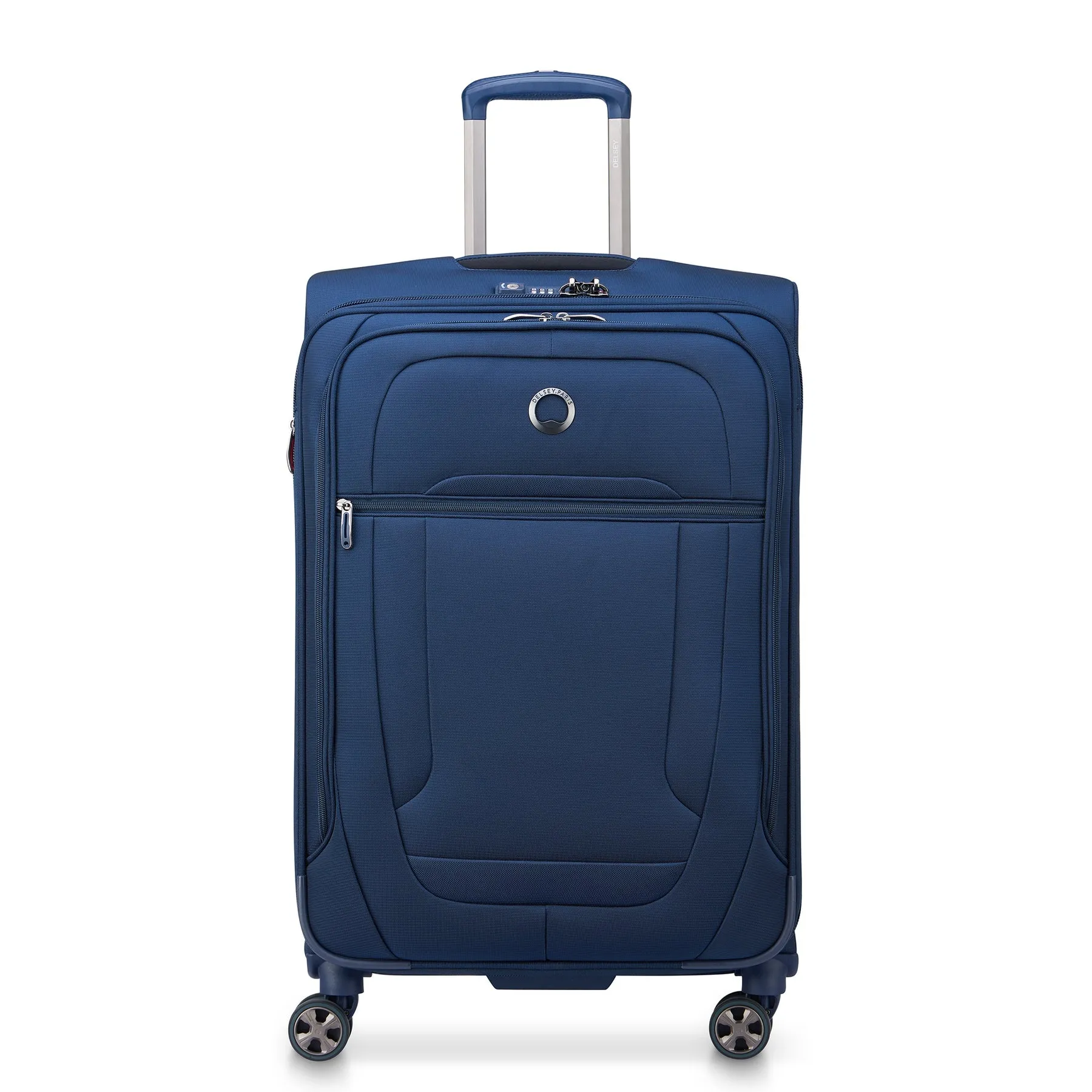 Delsey Helium DLX Medium Checked Expandable Spinner