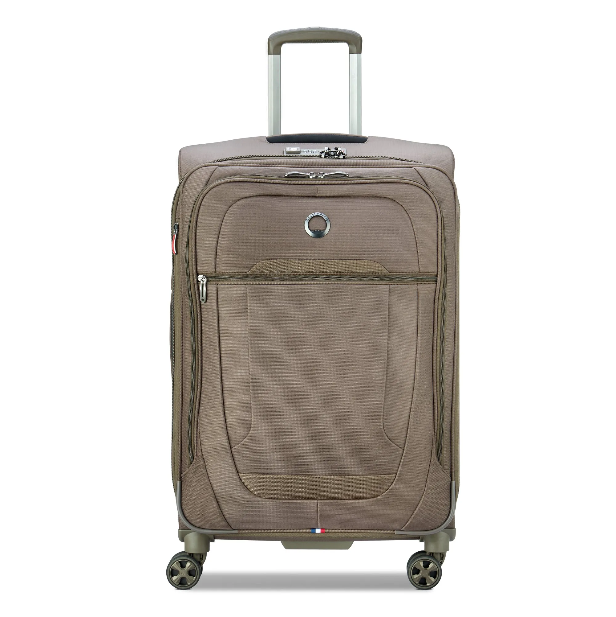 Delsey Helium DLX Medium Checked Expandable Spinner