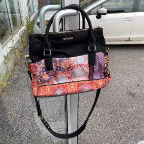 Desigual multi print handbag