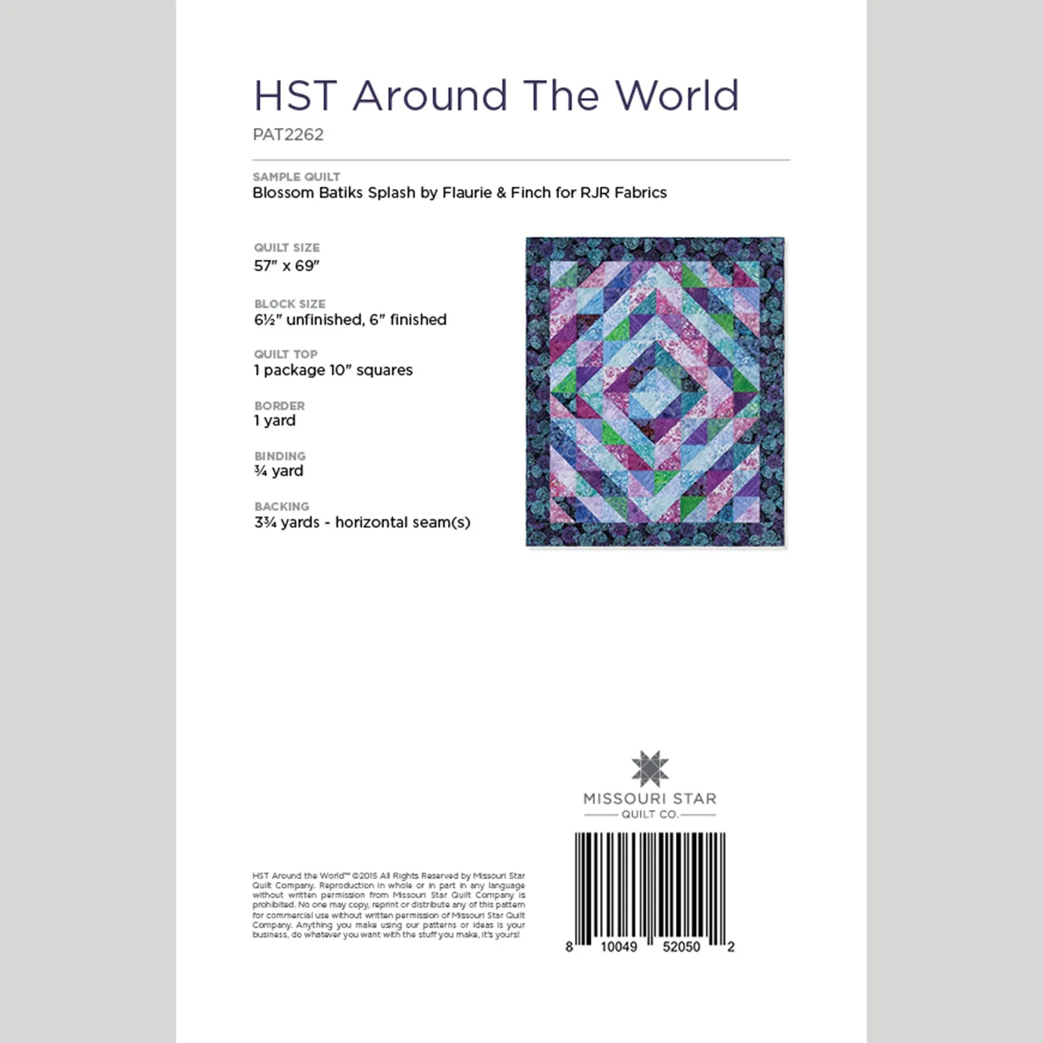 Digital Download - Half Square Triangles Around the World by Missouri Star