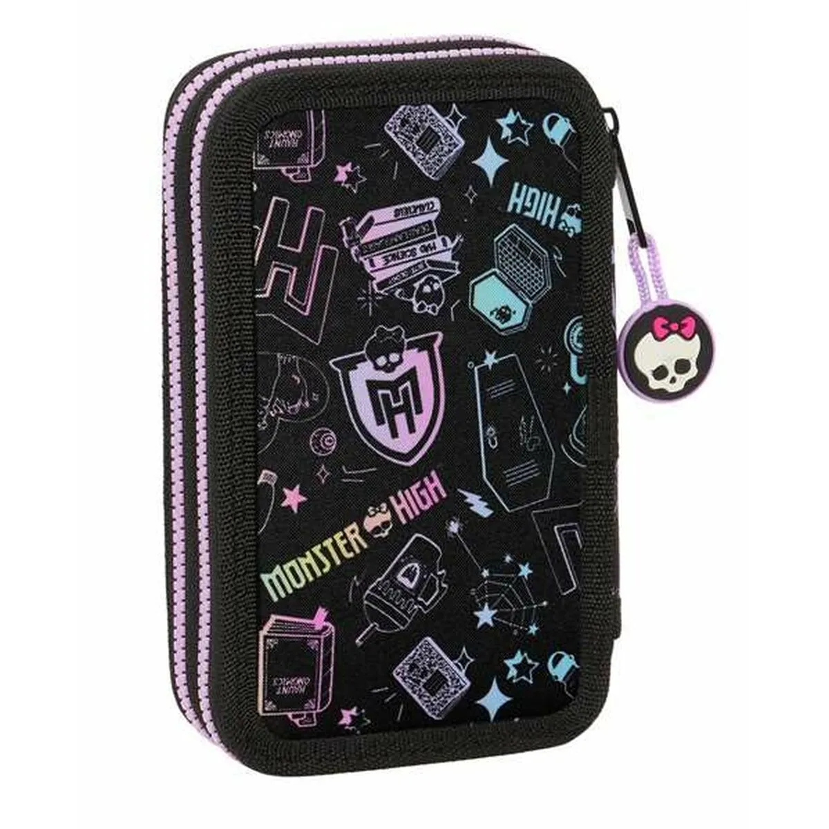 Double Pencil Case Monster High 12,5 x 19,5 x 4 cm