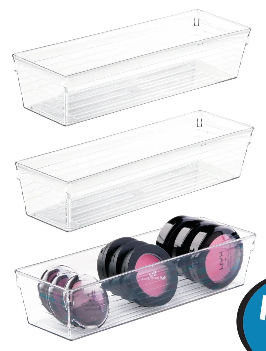 Drawer organizer 4 x 8 x 2" Clear