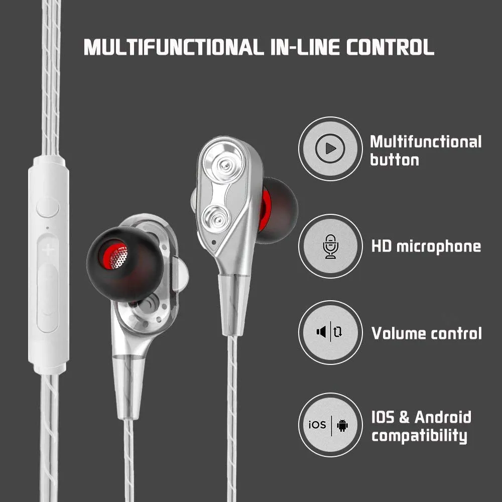 Dual Drive Stereo Wired Earphone