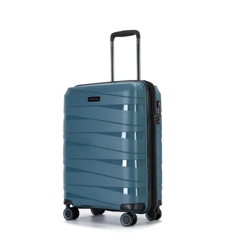 Eagle Spiral ABS Hard Shell Medium Expandable Suitcase with TSA Lock and 4 Spinner Wheels - 24"