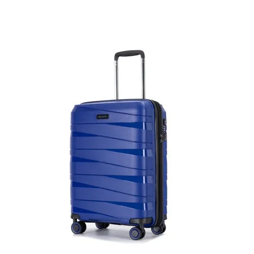 Eagle Spiral ABS Hard Shell Medium Expandable Suitcase with TSA Lock and 4 Spinner Wheels - 24"