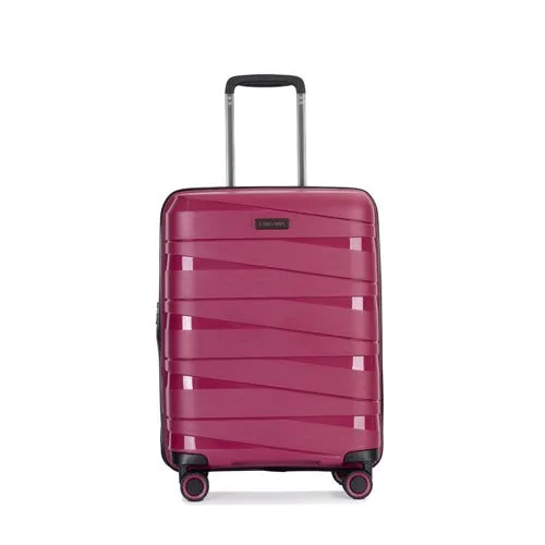 Eagle Spiral ABS Hard Shell Medium Expandable Suitcase with TSA Lock and 4 Spinner Wheels - 24"