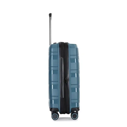 Eagle Spiral ABS Hard Shell Medium Expandable Suitcase with TSA Lock and 4 Spinner Wheels - 24"