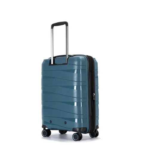 Eagle Spiral ABS Hard Shell Medium Expandable Suitcase with TSA Lock and 4 Spinner Wheels - 24"