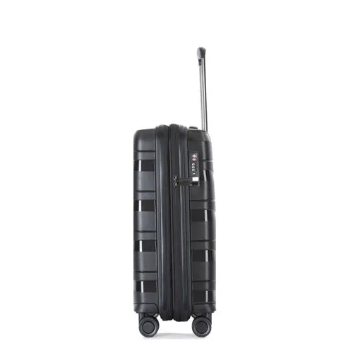 Eagle Spiral ABS Hard Shell Medium Expandable Suitcase with TSA Lock and 4 Spinner Wheels - 24"