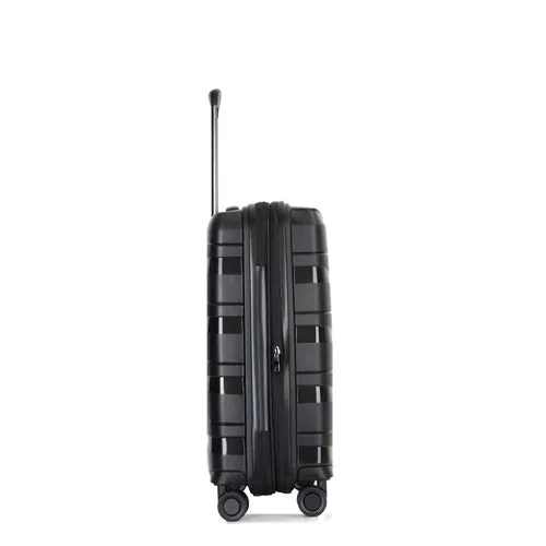 Eagle Spiral ABS Hard Shell Medium Expandable Suitcase with TSA Lock and 4 Spinner Wheels - 24"