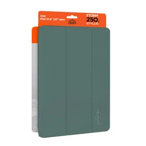 Eiger Storm 250m Stylus Case for Apple iPad 10.9 (10th Gen) in Dark Green in Retail Sleeve