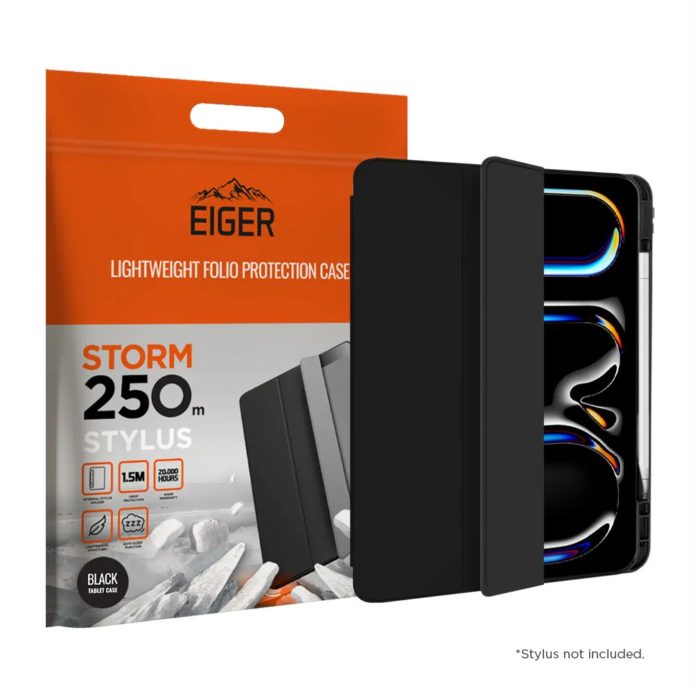 Eiger Storm 250m Stylus Case for iPad Pro 13 (2024) in Black