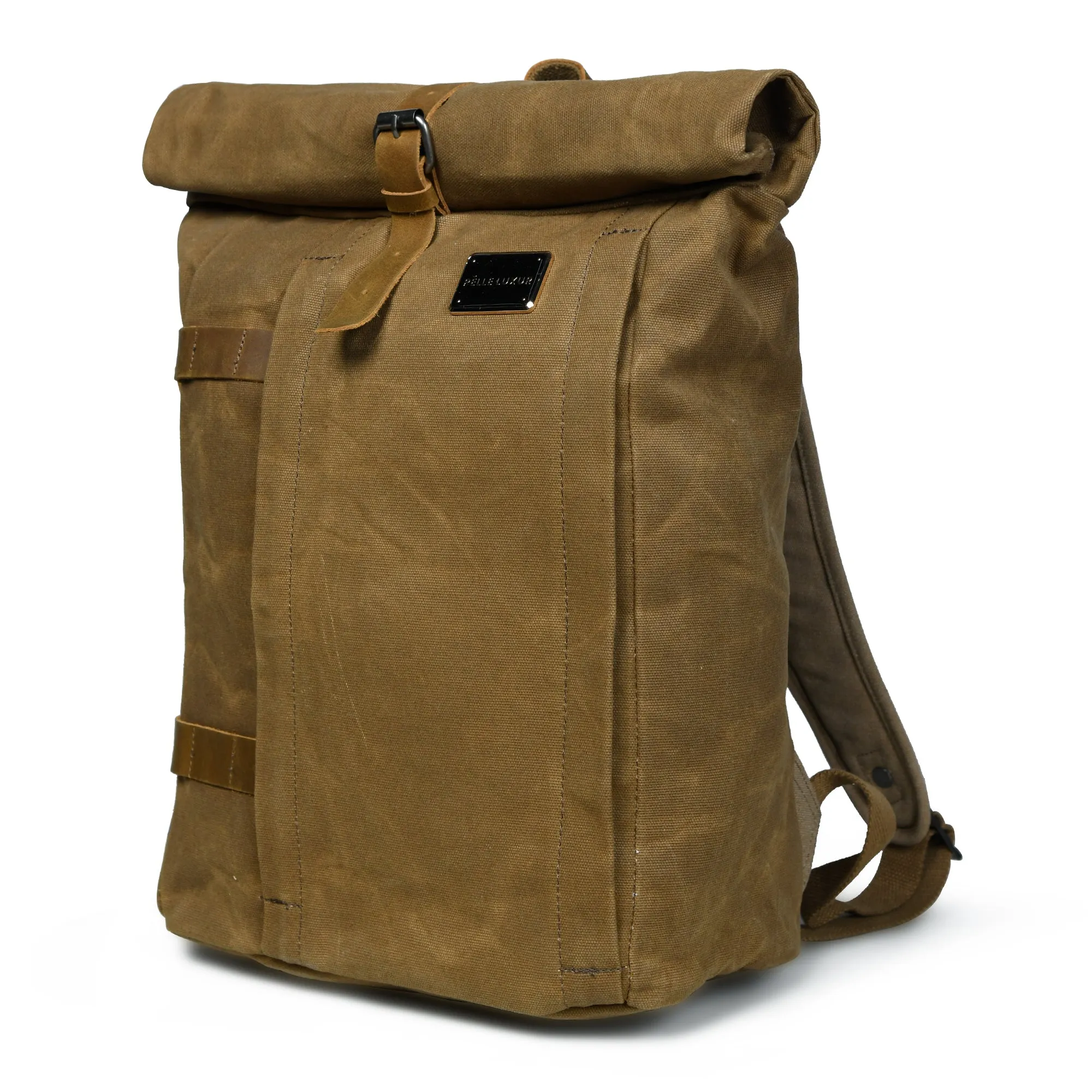 Elegant and Practical Brown Canvas Backpack for Everyday Use