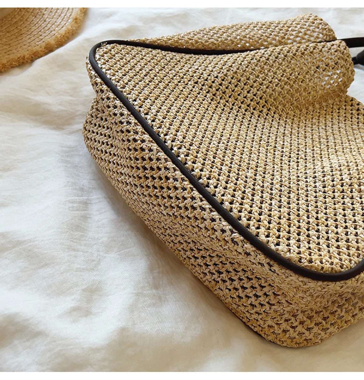 Elena Handbags Straw Woven Work Tote