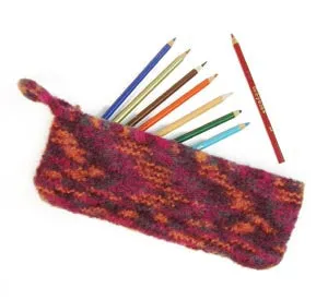 Felted Pencil Case Pattern (Knit)