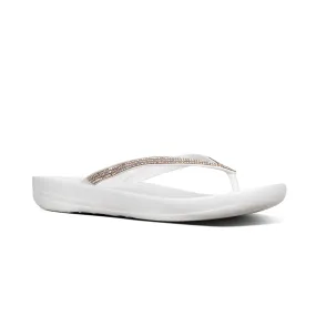 FitFlop Iqushion Flip Flops White