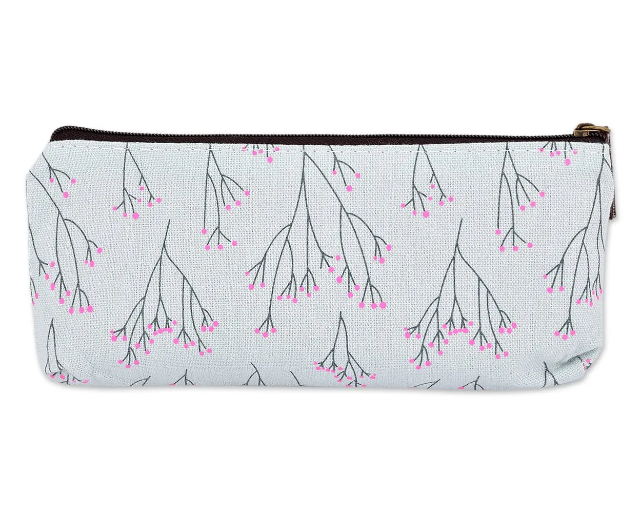 Floral Canvas Pen and Pencil Case