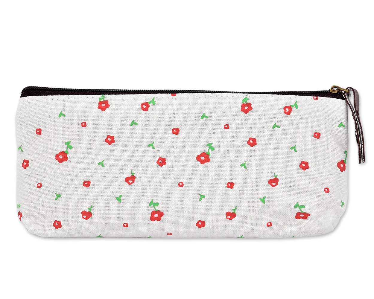 Floral Canvas Pen and Pencil Case