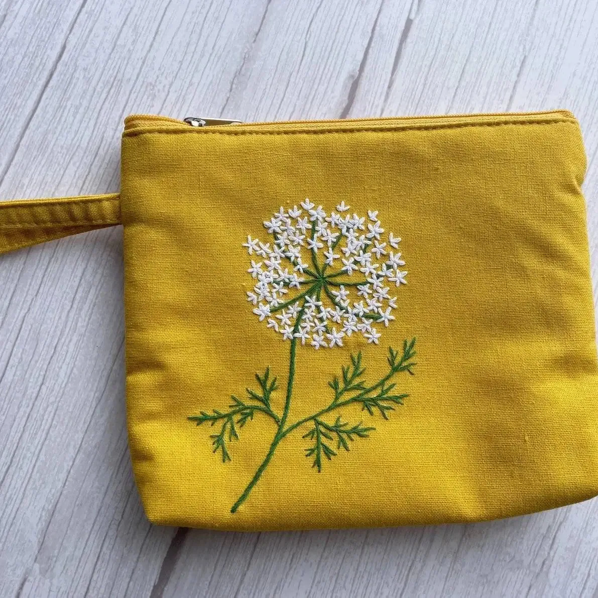 Flower Embroidered Cosmetics Bag - Several Designs