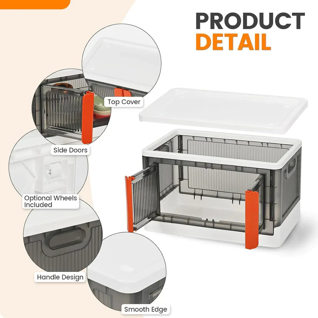 Foldable Transparent  Cupboard for Storage Organizer