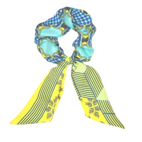 FORME JAUNE BLEU SCRUNCHIE