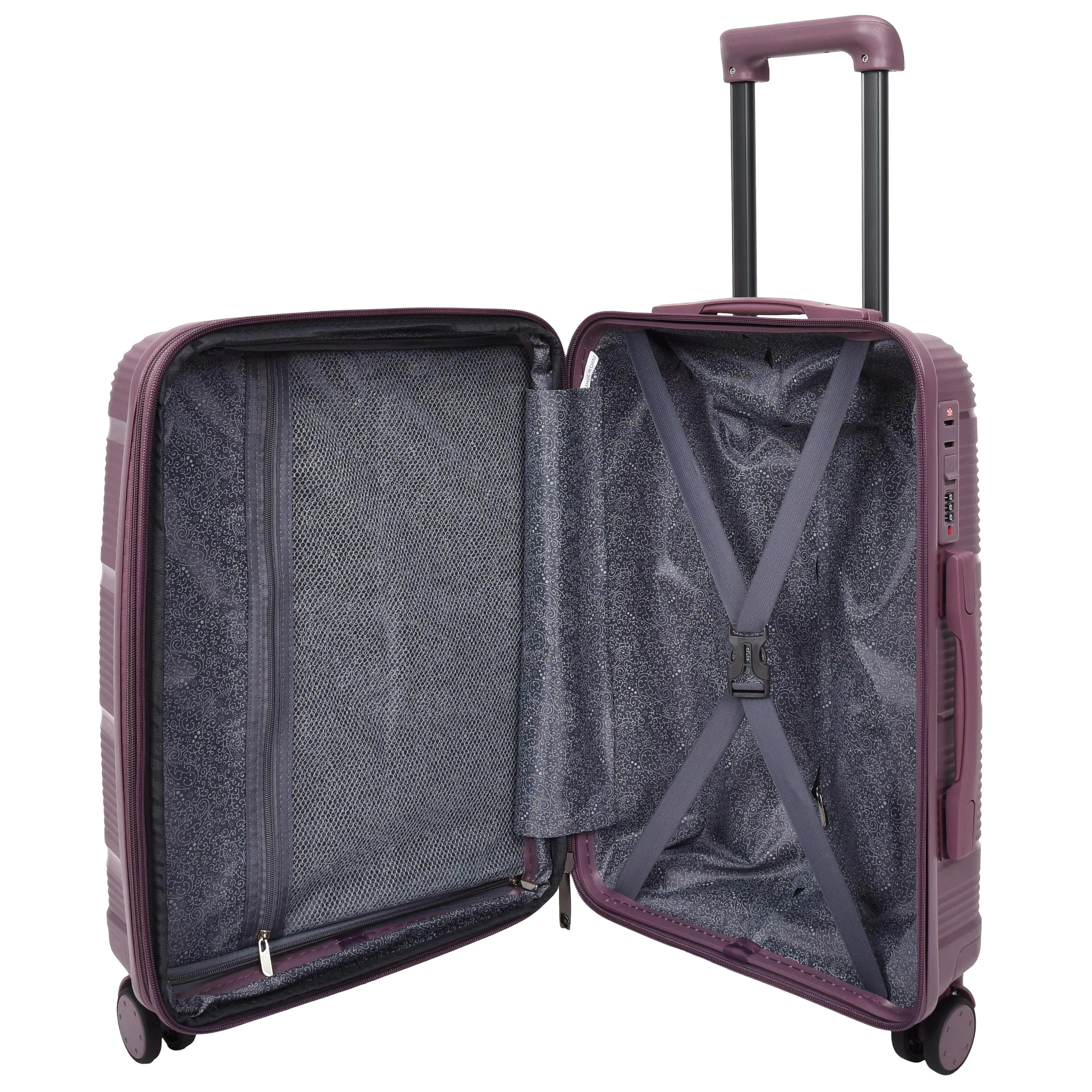 Four Wheel Expandable Suitcase Hard Shell Luggage Pathfinder