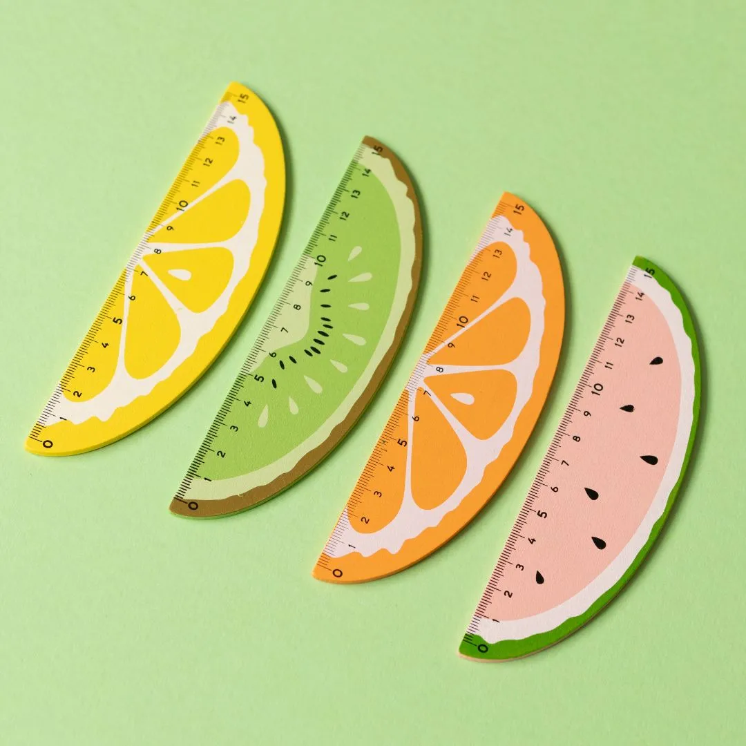 Fruit Wooden Ruler