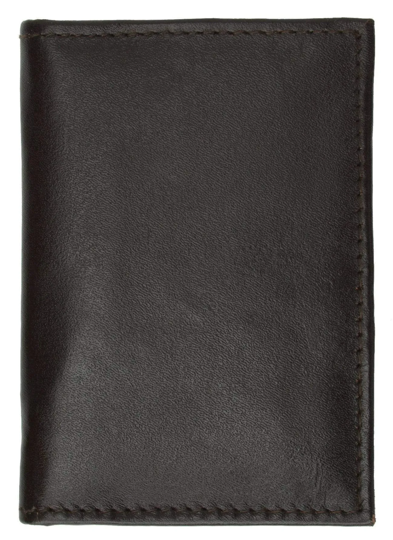 Genuine Lamb Leather Bifold Business Card and Credit Card Holder Top Load 68 (C)