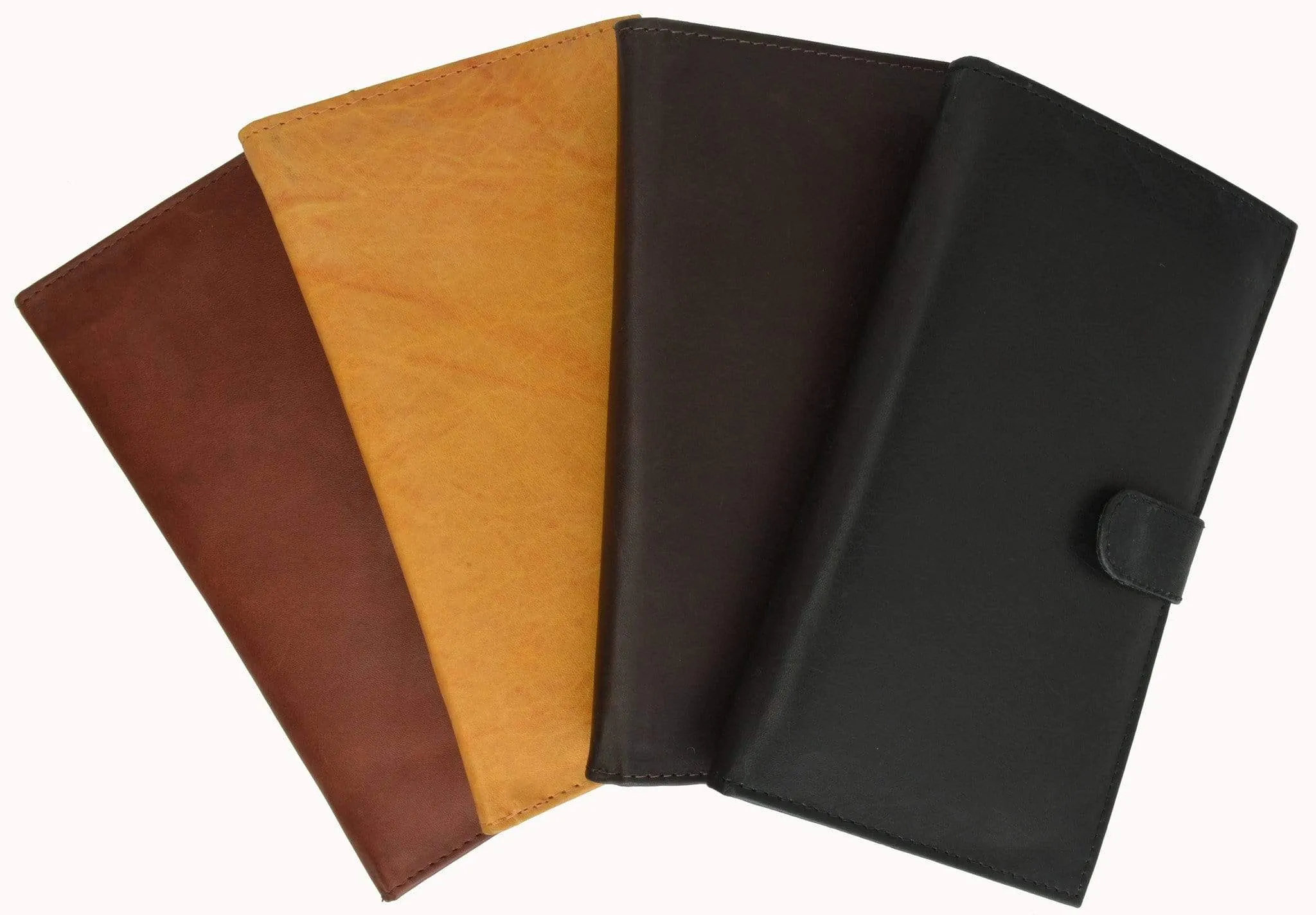 Genuine Leather Bifold Credit Card Holder Wallet With Snap 1629 CF (C)