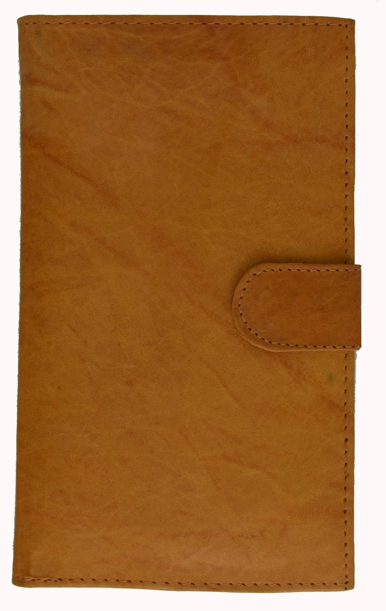 Genuine Leather Bifold Credit Card Holder Wallet With Snap 1629 CF (C)