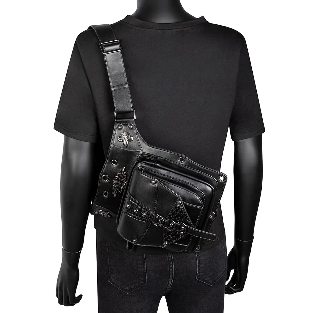 Gothic Rivets Motorcycle Steampunk Chain Belt Waist Bag