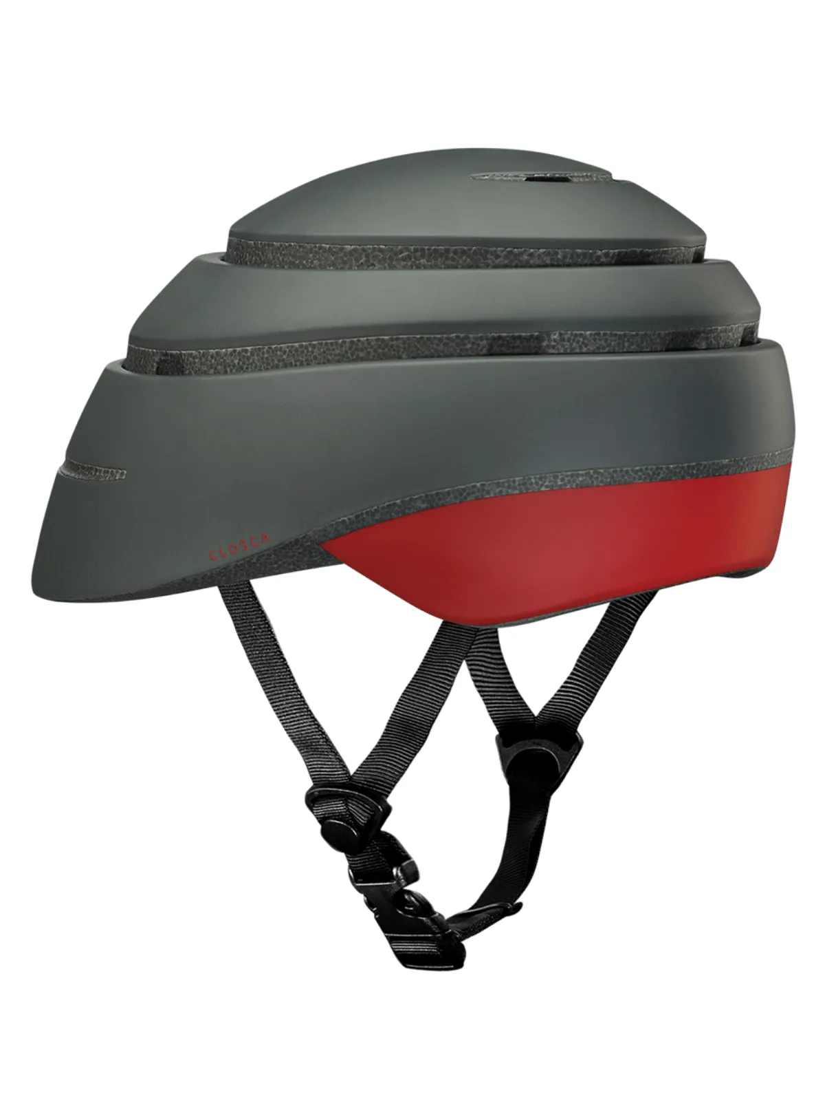 Graphite Red Wine Loop Helmet