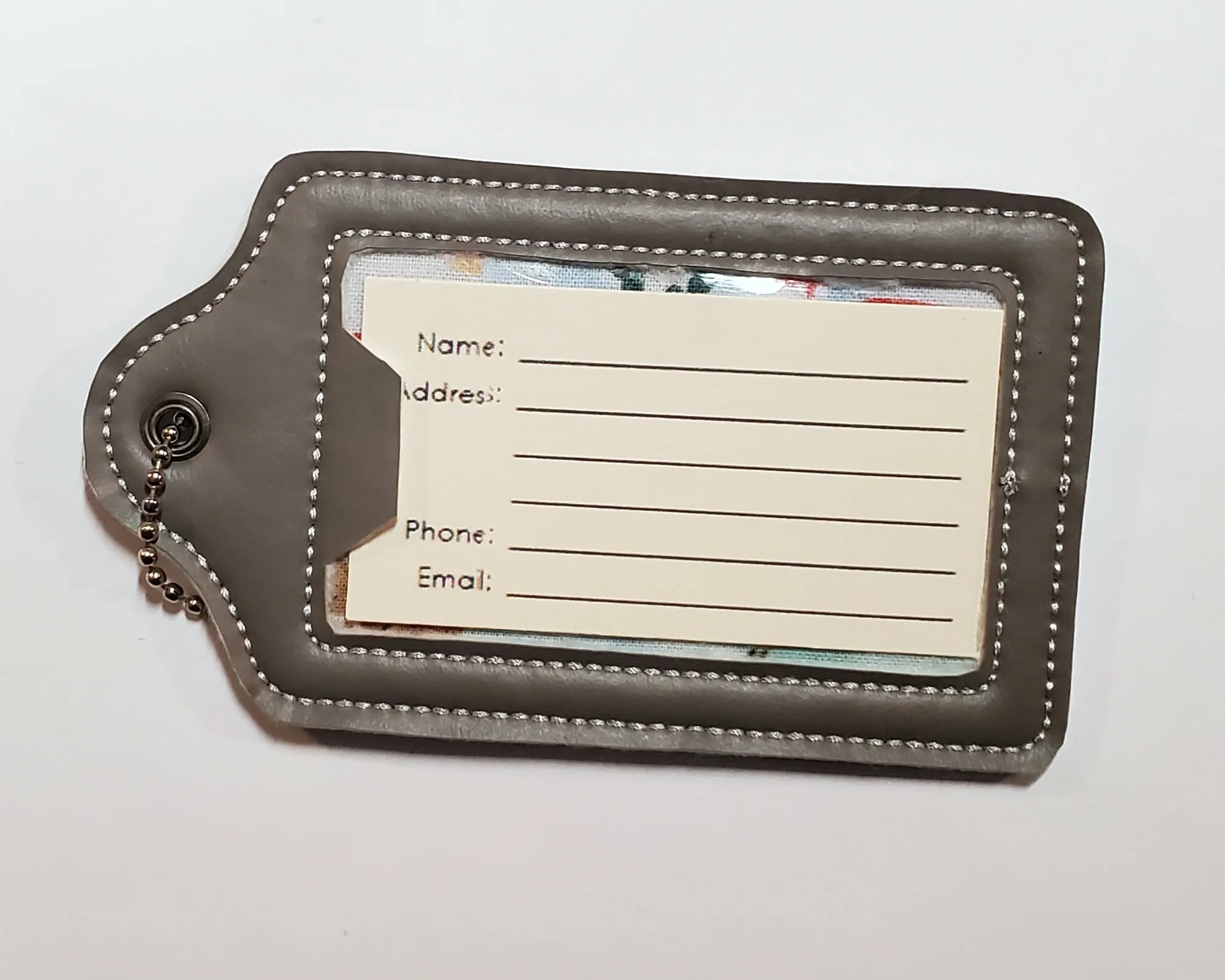 Gray Medical Equipment Luggage Tag