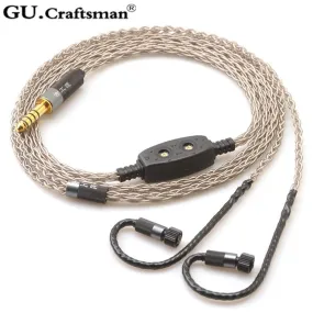 GUCraftsman 8-core Silver Upgrade Cables for Jerry Harvey JH24 AKR03 AKR02 JH16 JH13 V3 ROXANNE II layla Roxanne