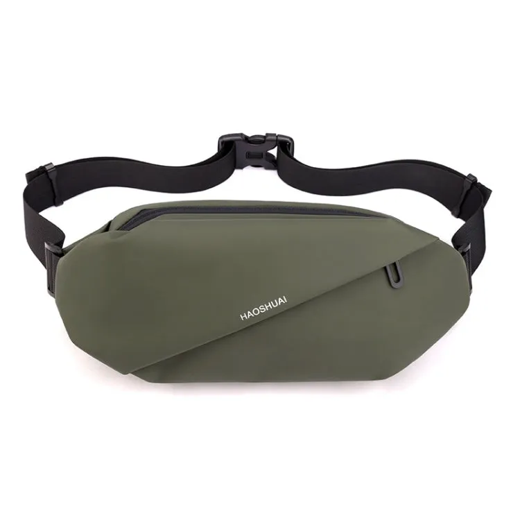 HAOSHUAI 1100-20 Men Waist Bag Outdoor Running Mobile Phone Bag(Army Green)