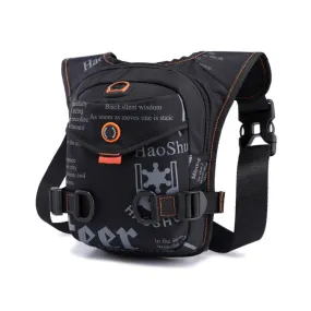 HaoShuai 5126 Outdoor Riding Leg Bag Multifunctional Sports Men Chest Bag Portable Waist Bag Messenger Bag(Black)