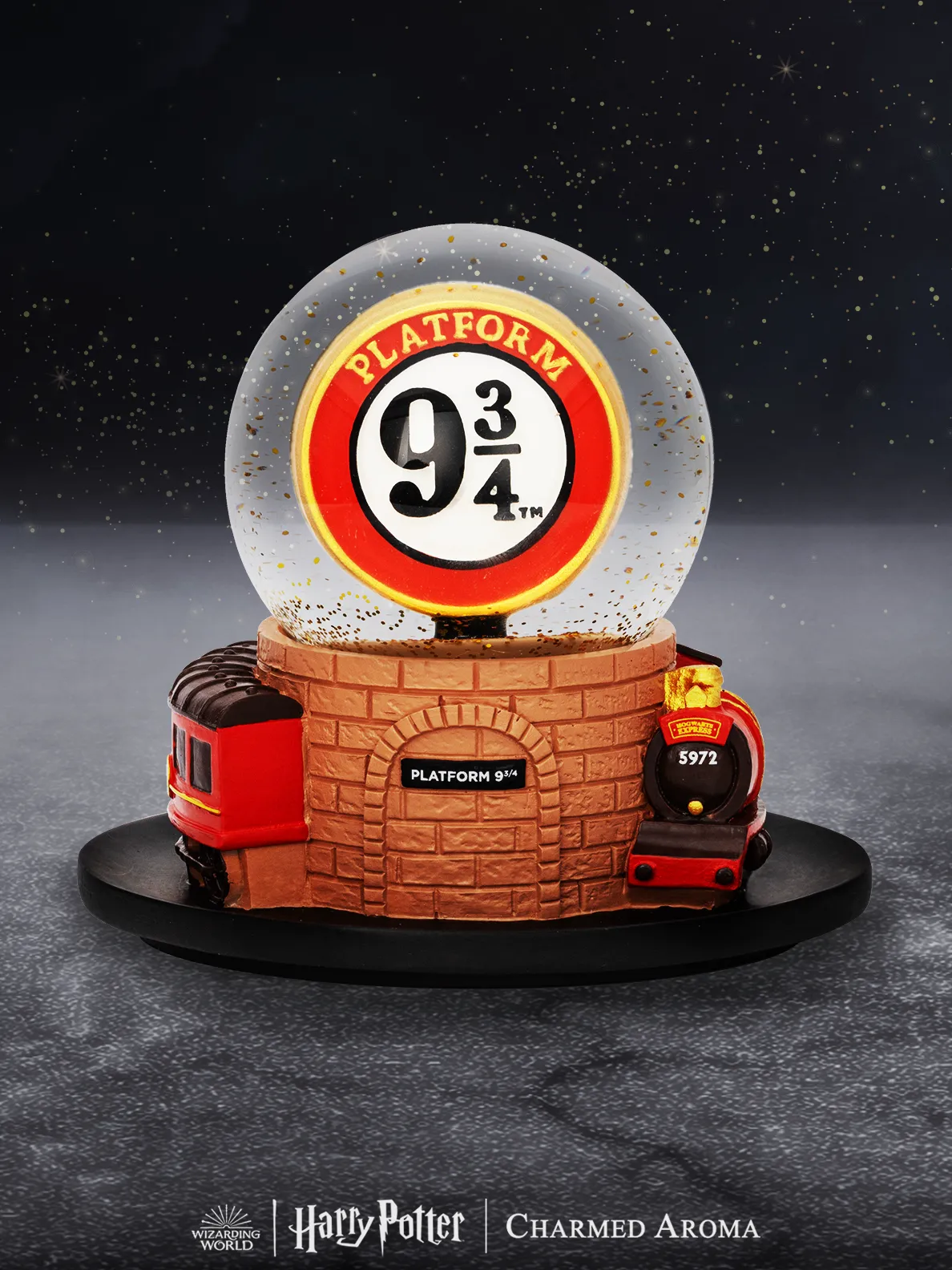 Harry Potter™ Platform 9 ¾ Snow Globe Jewelry Candle - Harry Potter™ Mood Ring Collection