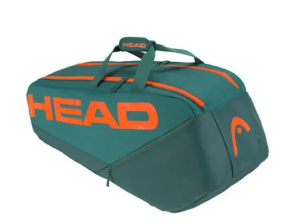 Head Pro 9R Racket Bag Large (Dark Cyan/Fluo Orange)