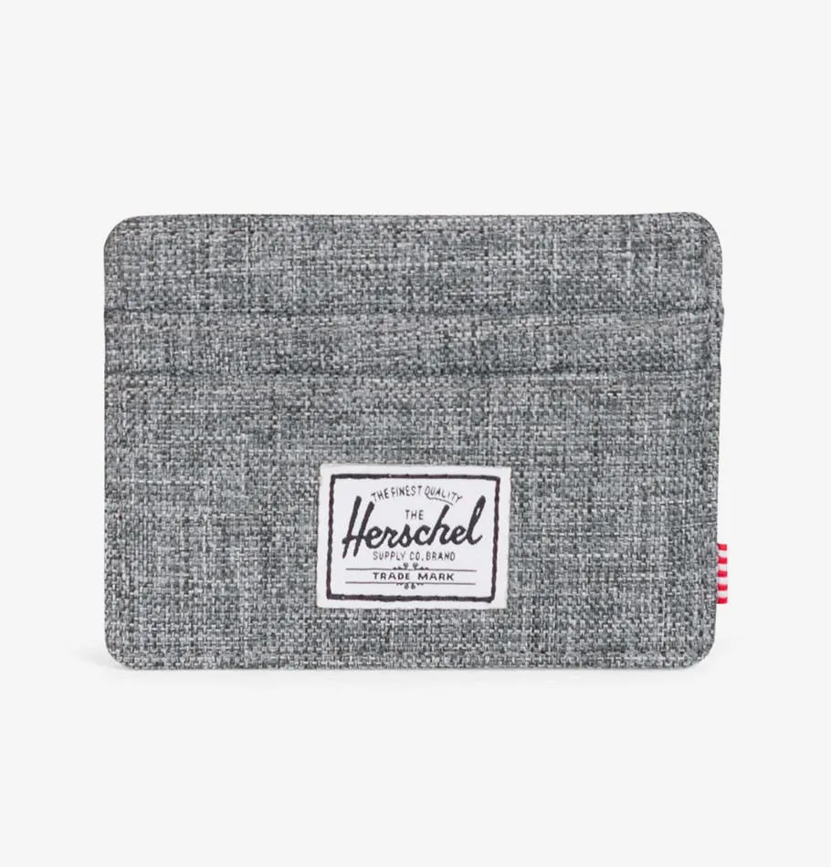 Herschel Charlie Card Holder - Raven Crosshatch