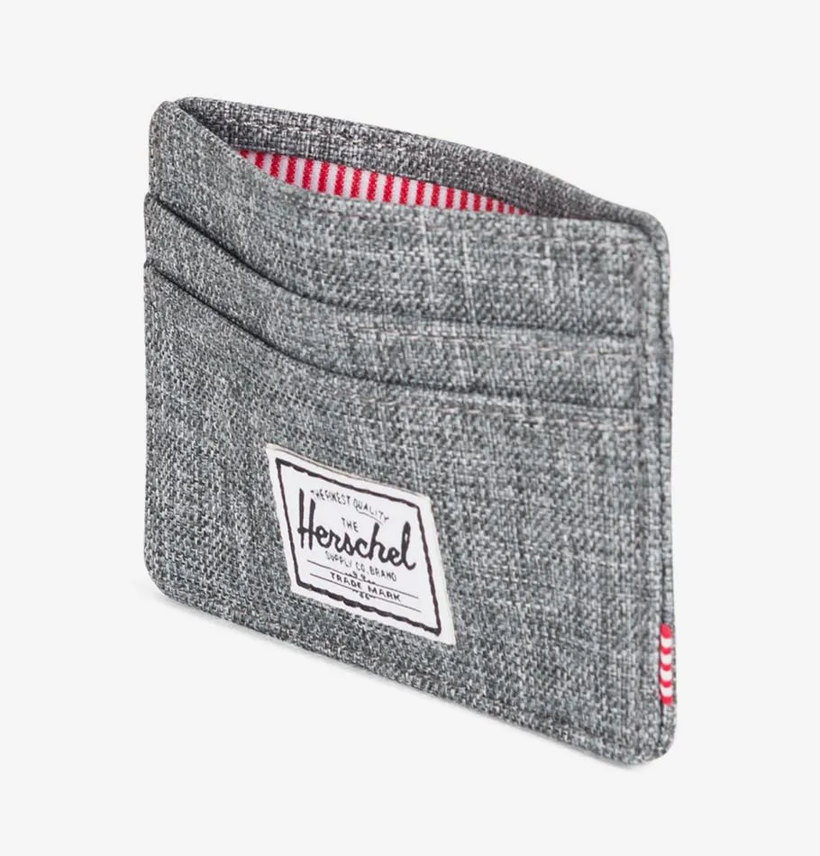 Herschel Charlie Card Holder - Raven Crosshatch