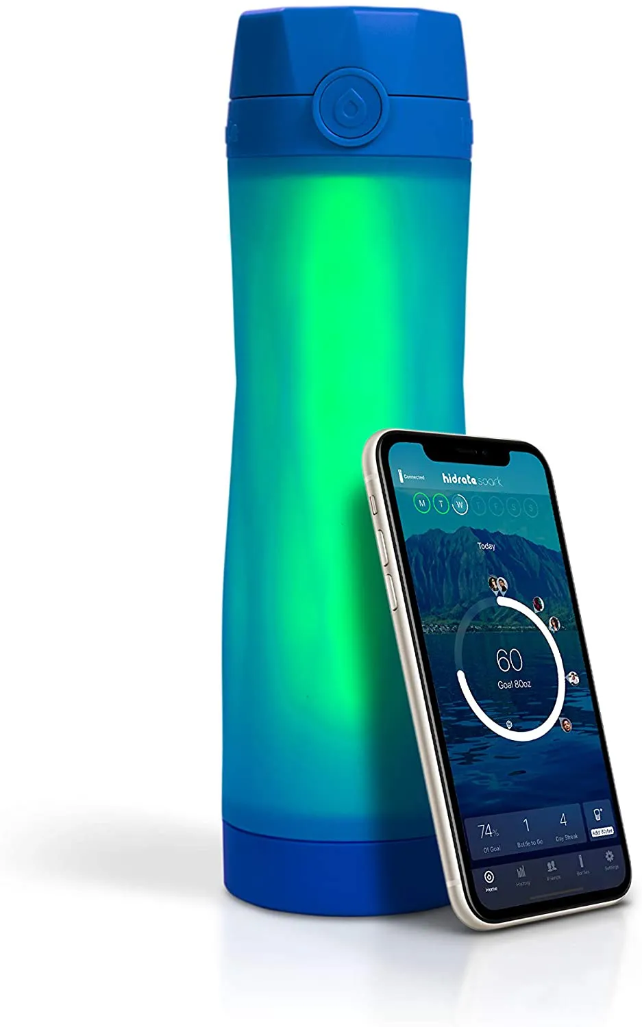 Hidrate Spark 3 Smart Water Bottle - Tracks Water Intake & Glows to Remind You to Stay Hydrated