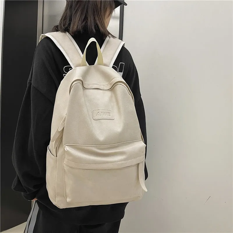 High Quality Women Man Backpack PU Leather Men's Backpacks Girl Luxury Designer Back Pack Laptop Bag Large Capacity Travel Bag