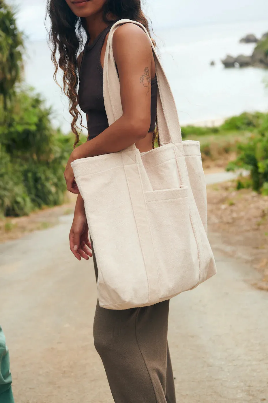 Hommey Terry Beach Bag - Coconut