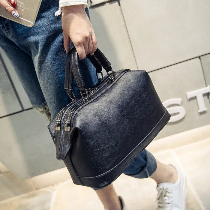 Hot Sale 2016 Fashion Handbag Women Simple Spring and Summer Trends in Europe and America Boston Bag Shoulder Messenger Bag