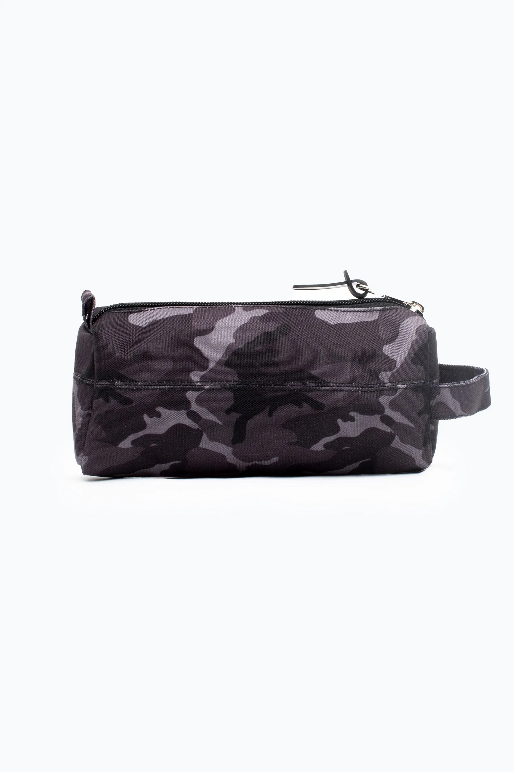 Hype Black & Grey Mono Camo Pencil Case