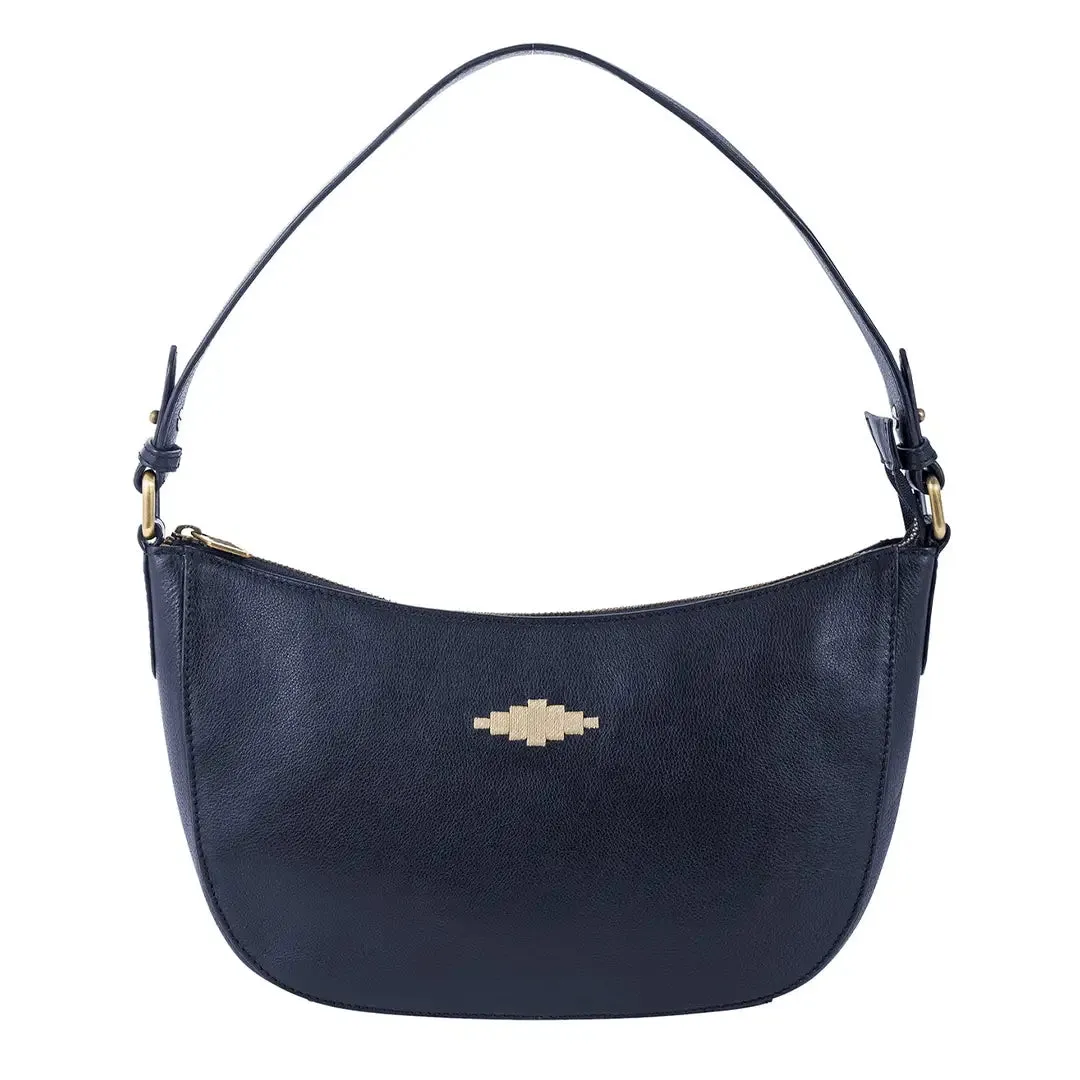 Joven Small Handbag - Navy Leather by Pampeano