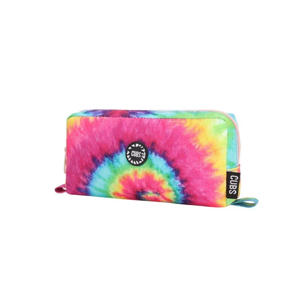 Junior Student Fuchia Tie-Dye Pencil Case